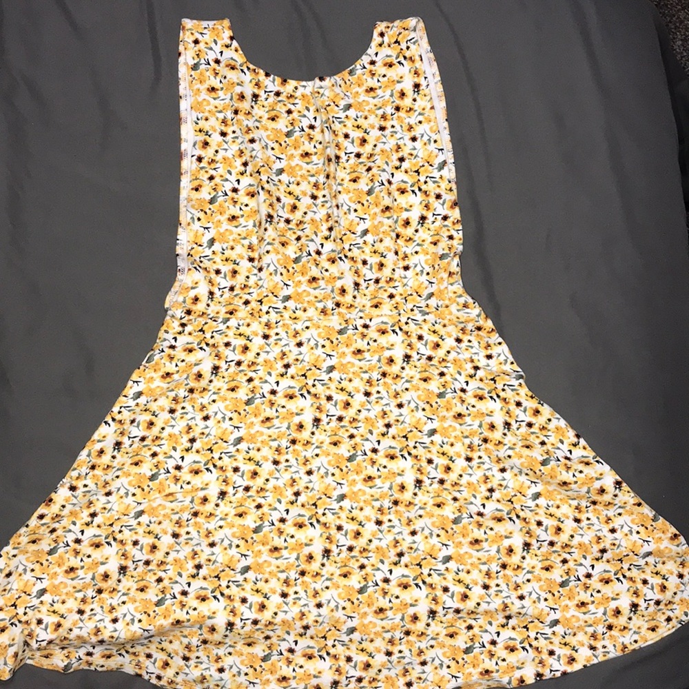 Yellow flower dress
